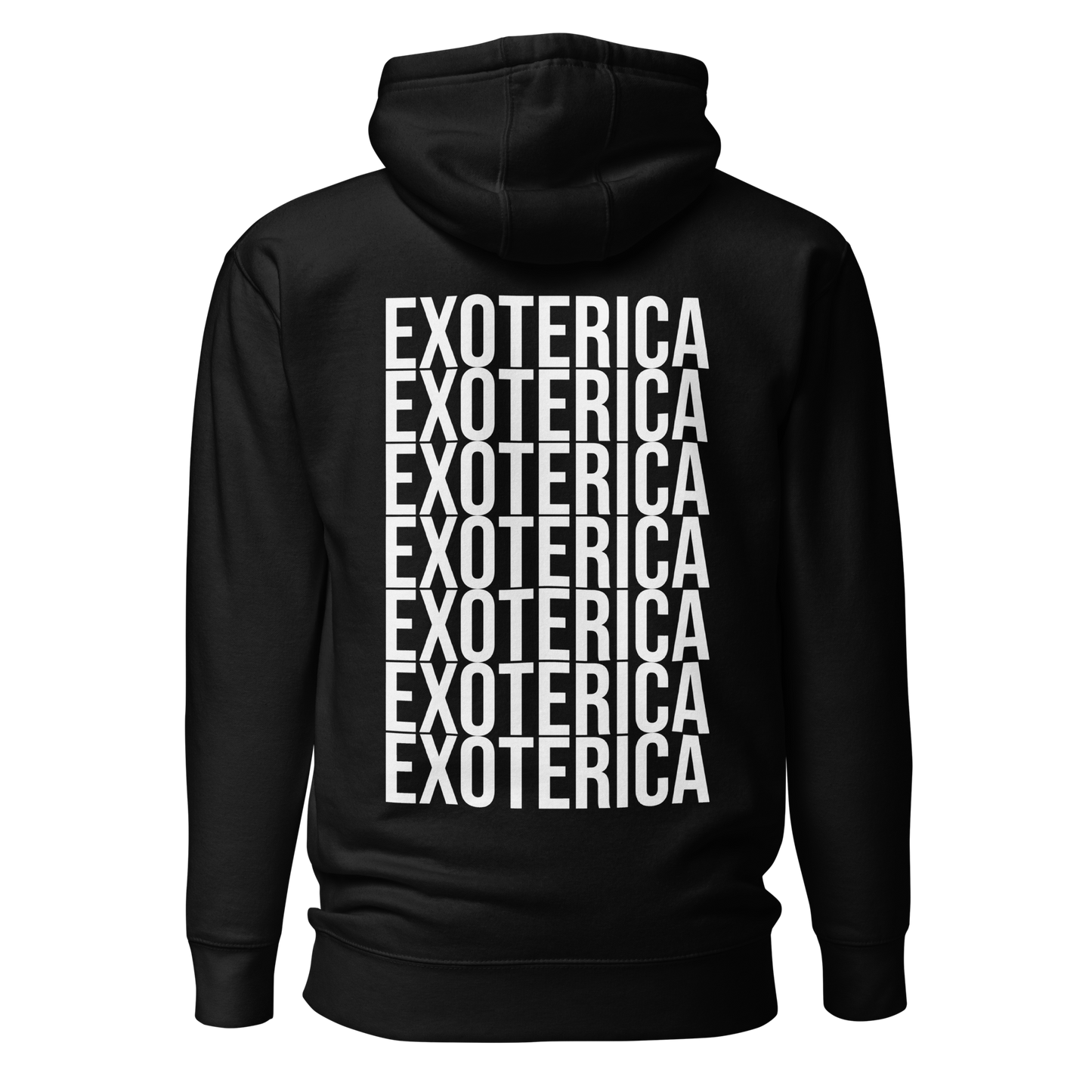 exoterica - the tracks hoodie - white/black