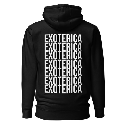 exoterica - the tracks hoodie - white/black