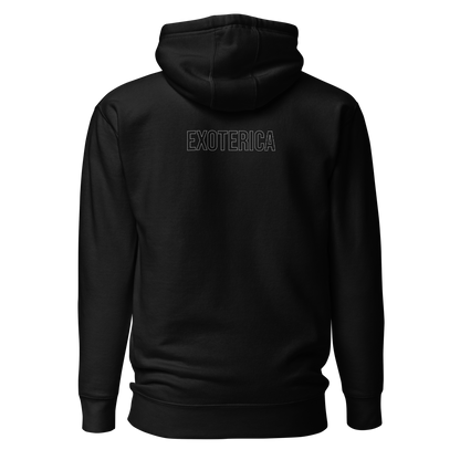 exoterica - house original hoodie - white/black