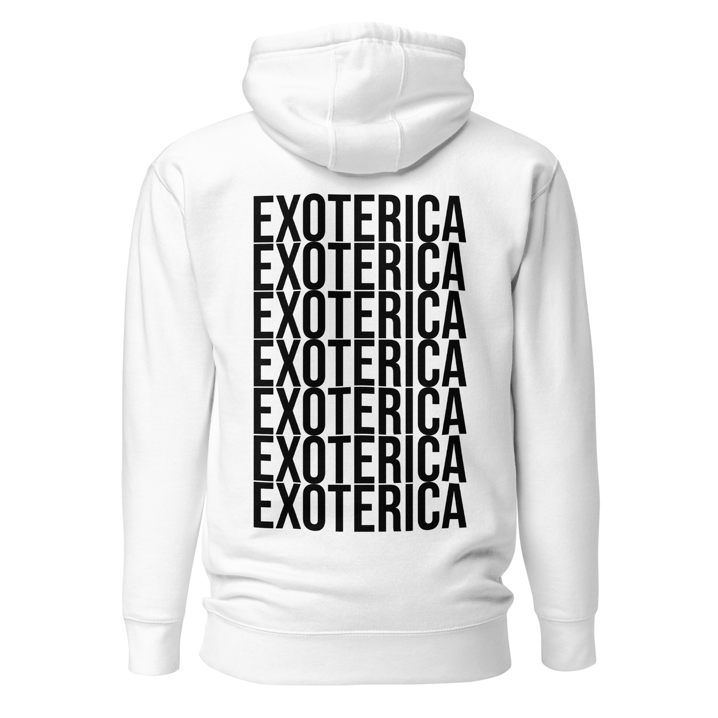 exoterica - the tracks hoodie - white/black