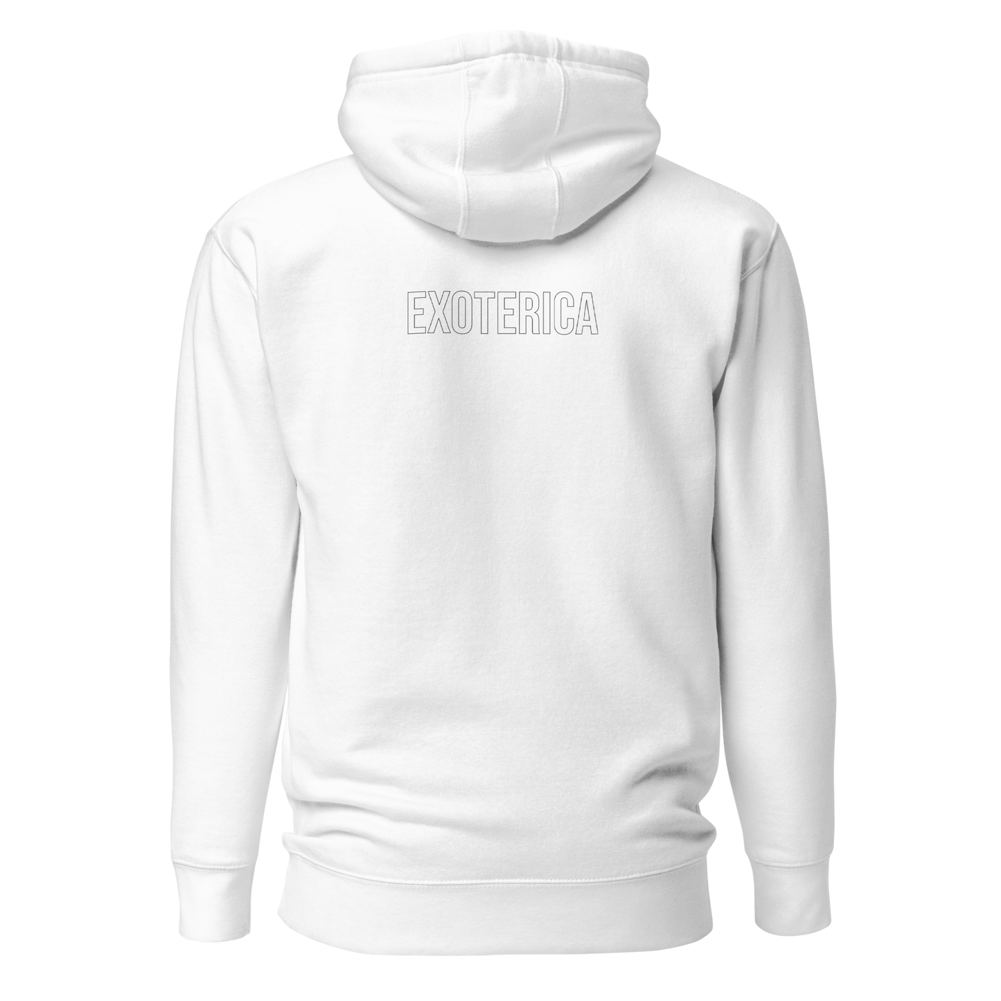 exoterica - house original hoodie - white/black