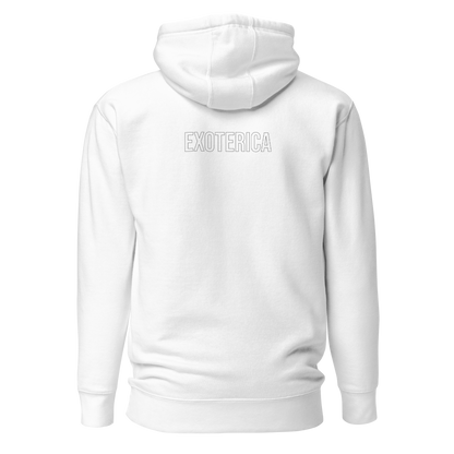 exoterica - house original hoodie - white/black