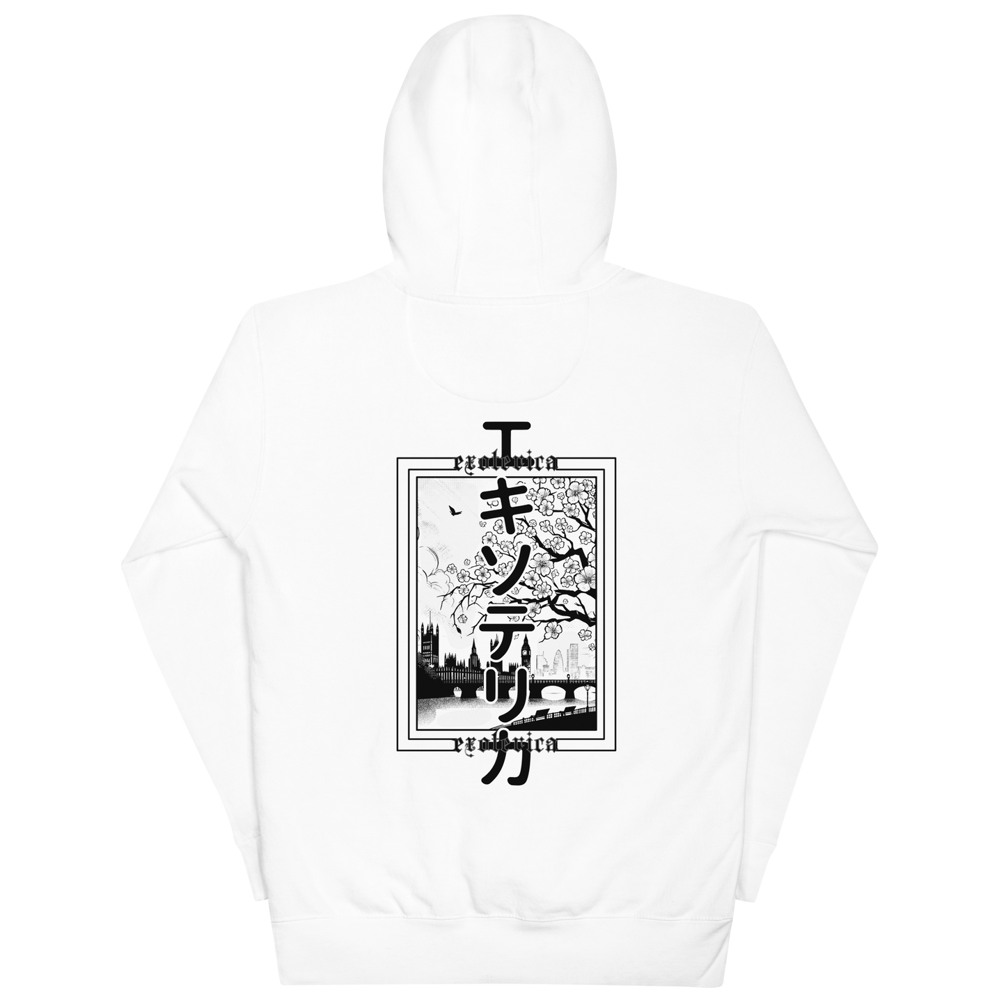 exoterica - エキソテリカ hoodie - white/black