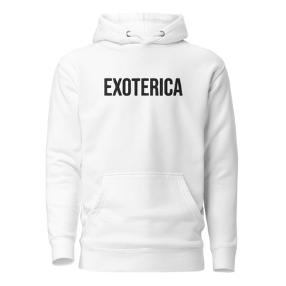 exoterica - the tracks hoodie - white/black