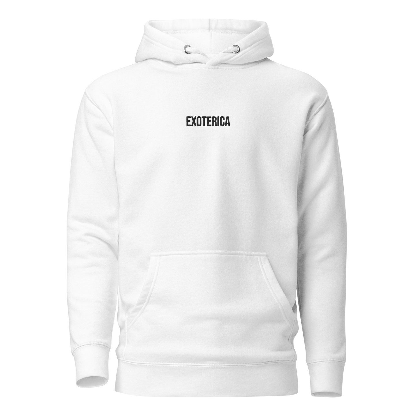 exoterica - house original hoodie - white/black