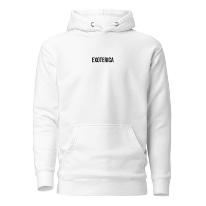 exoterica - house original hoodie - white/black