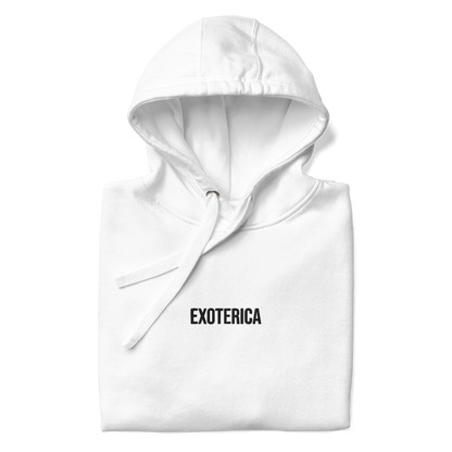 exoterica - house original hoodie - white/black