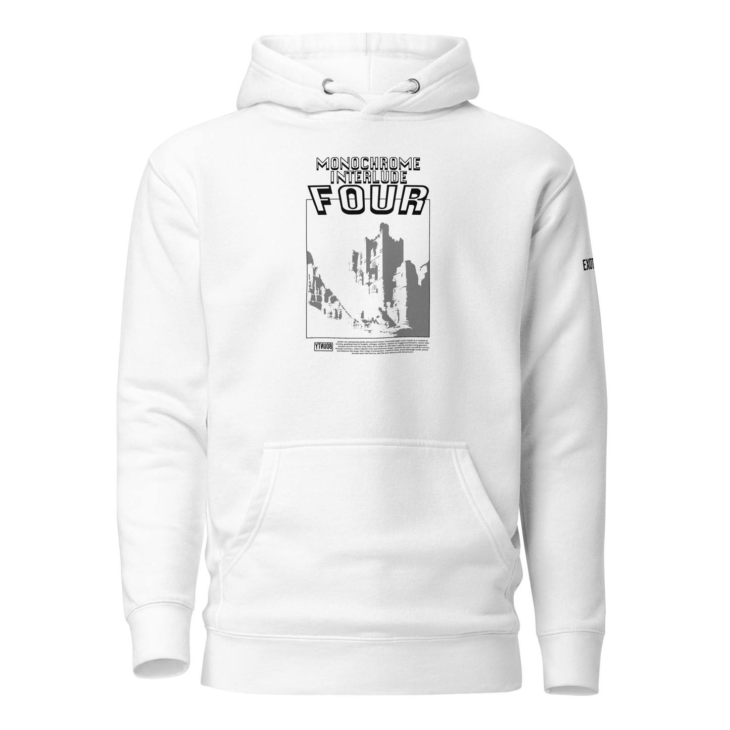 exoterica - civil parish hoodie white