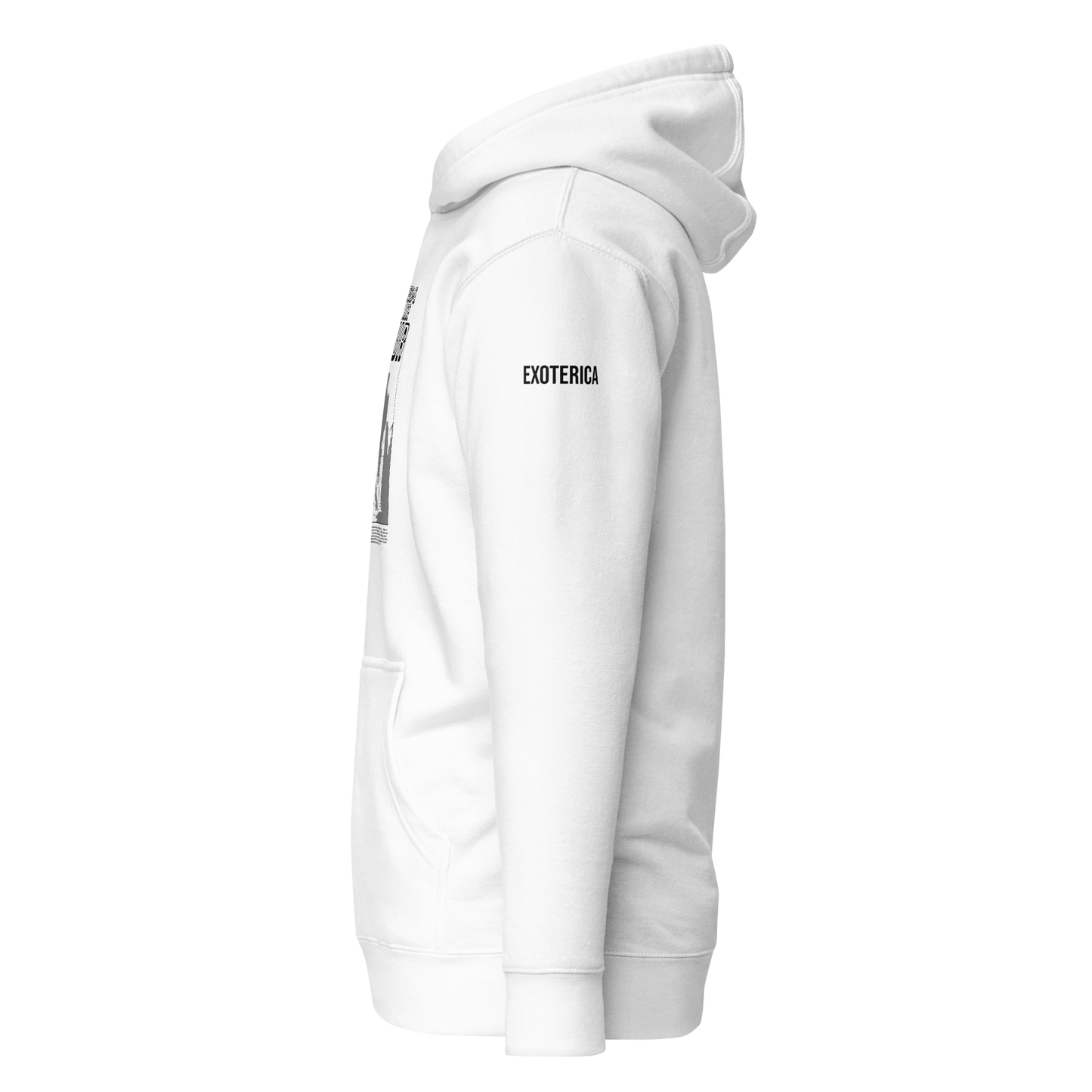 exoterica - civil parish hoodie white