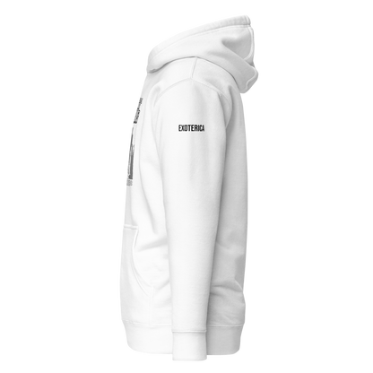 exoterica - civil parish hoodie white